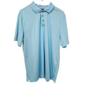 Beverly Hills Polo Club Short Sleeve Polo Shirt Light Blue Size XL